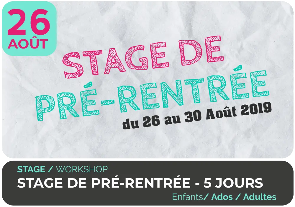 ROBS AND CO STAGE PRE RENTRE 2019